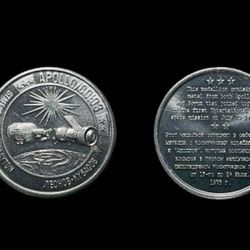 NASA Apollo-Soyuz Test Project Manned Flight Awareness Medallion