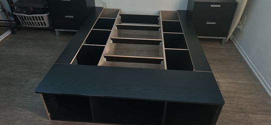 Bed frame black full size