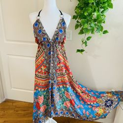 Women Ladies Boho Floral Maxi Dress Cocktail Party Evening Summer Beach Sundress