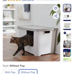 Frisco Multi-Function Covered Cat Litter Box, 29-in, Without Tray