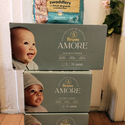 Baby diapers brand new Pampers size newborn 2 and 3. Fontana pickup.