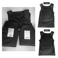 Size L Men's White Bulletproof Vest Ultra Thin Covert Body Armor Undershirt Concealed 