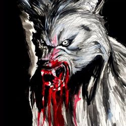 Howling Fan Art  By Brandy Devoid 