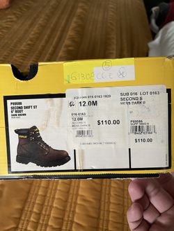 CAT 6” Boot Dark Brown Size 12 Men