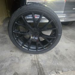 Black Srt Rims 22in