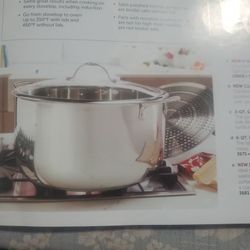 Olla De 15 Qt Con Parilla Para Cosinaral Vapor