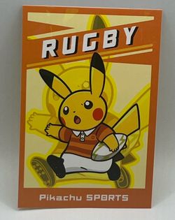 Pokemon Pikachu Sports Rugby Electric Pikachu Database Card