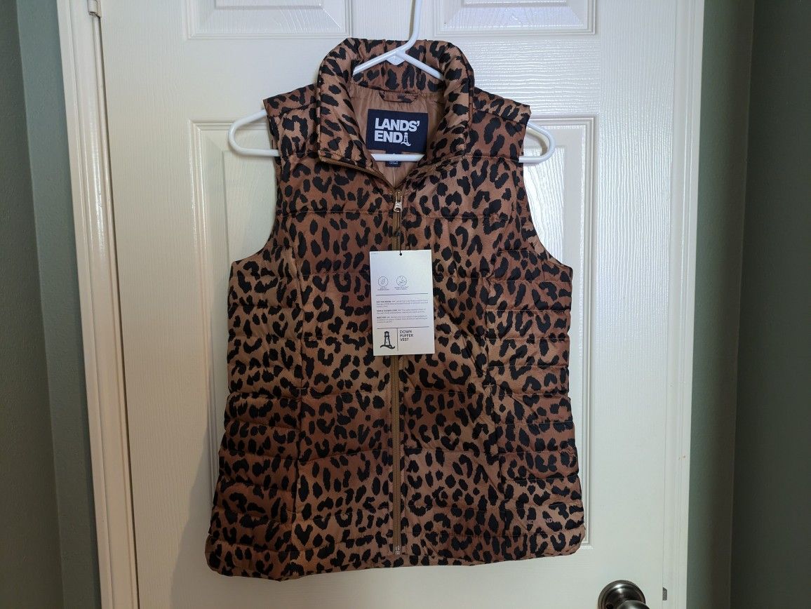 New Lands End Puffer Vest