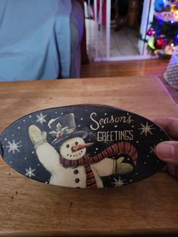 Decorative Snowman Box