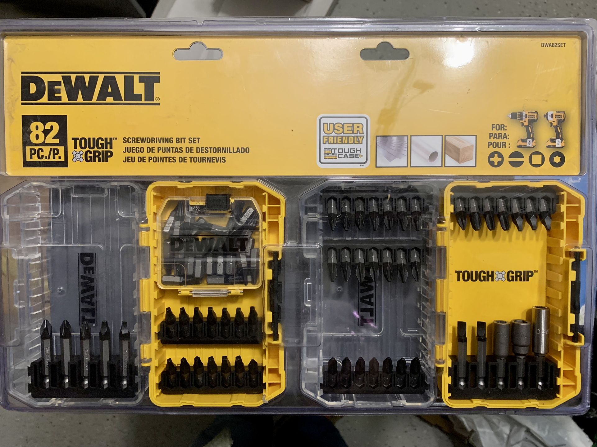 Dewalt 82 PCs Screwdrving Bit Set