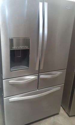 Whirlpool French Door Silver Refrigerator Fridge
