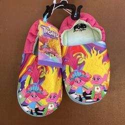 Trolls Poppy Band Together Slippers Shoes L 2/3..