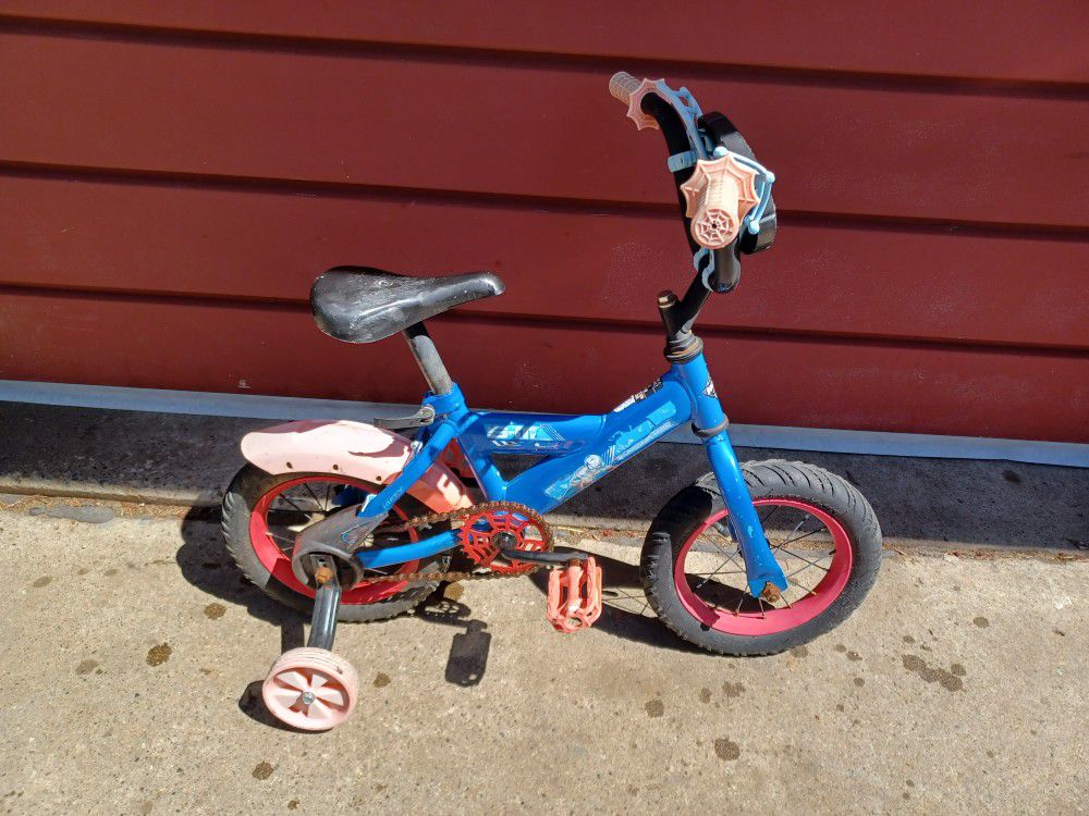 Boy's 12" Bicycle With Training Wheels 