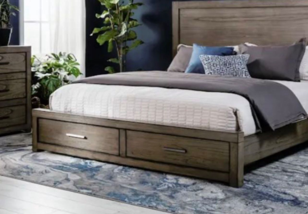 Riley King Bed frame Without Storage 