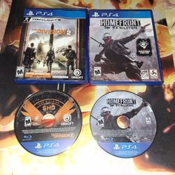 PS4 HOMEFRONT: THE REVOLUTION & THE DIVISION 2 GAME...VERY GOOD CONDITION...ADULT OWNED AND KEPT IN A SMOKE FREE HOME...$10 FOR BOTH...