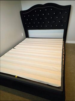 Queen Size Bed Frame- Box Spring Optional