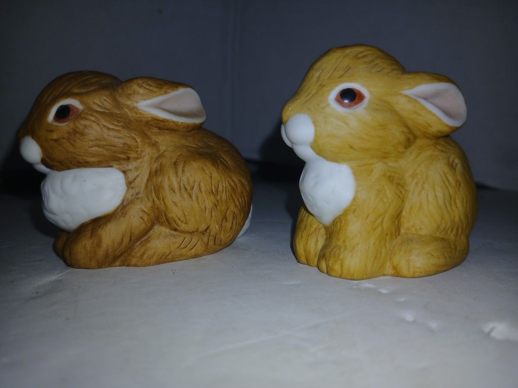 Bunny Rabbit Salt And Pepper Shakers 
