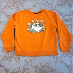 Disney The Nightmare Before Christmas Jack Skellington Orange Sweatshirt Large