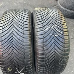 Par De Llantas Usadas En Muy Juana Condiciones  Marca Michelin 275/55 R19 Instalación Y Balanceo Por El Mismo Precio 