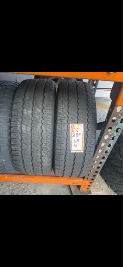 235/65/16 cargo two tires good condition