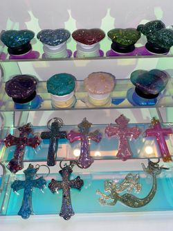 Keychains 4 For $10 Phone grips 2 For $10