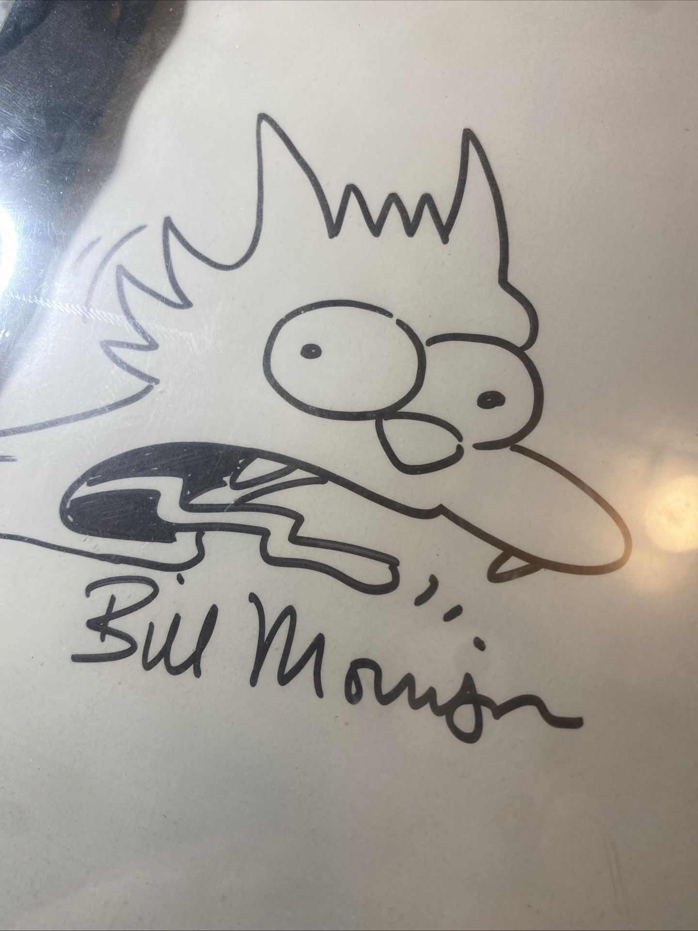 SIMPSONS ORIGINAL SKETCH FROM BILL MORRISON FRAMED