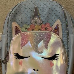 Unicorn Girls Backpack Blue 10” Brand New 