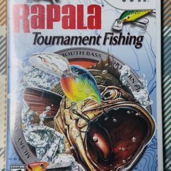 Rapala Tournament Fishing Nintendo Wii Video Game With Manual Tested