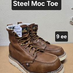 Thorogood Work Boot Size 9 ee STEEL MOC TOE 