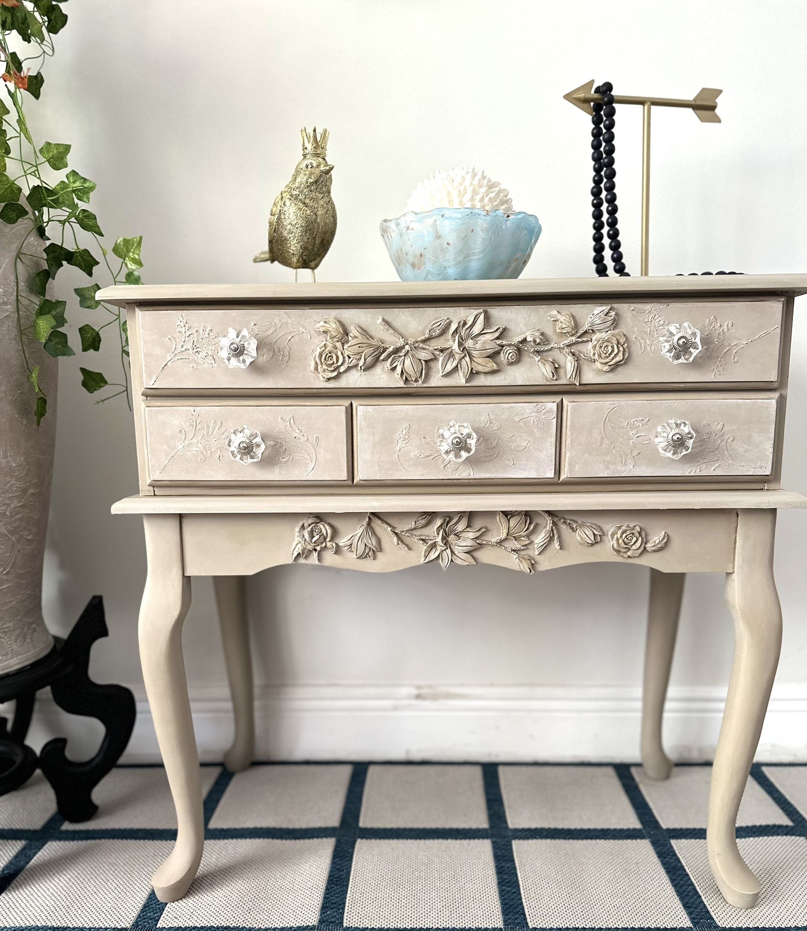 Vintage table/ Lowboy Dresser/ Accent Table