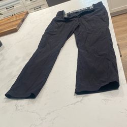 Eddie Bauer Black  Fleece Line Teckkpants Size 34x30