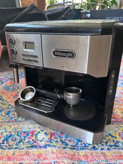 DeLonghi 2 in one coffee and espresso machine