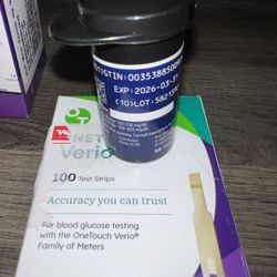 One Touch Verio – 50 Test Strips (1 Sealed Vial Left)