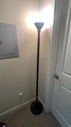 Black Torchiere Floor Lamp