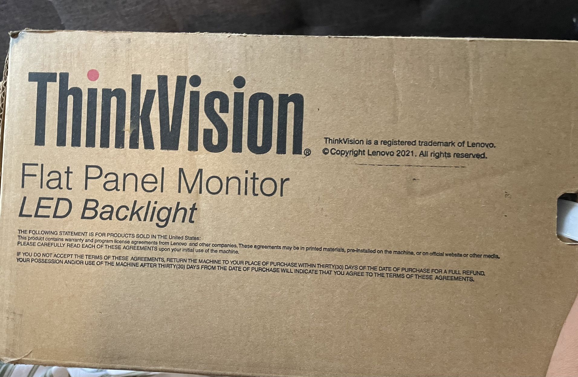 Flat Panel Monitor with LED backlight