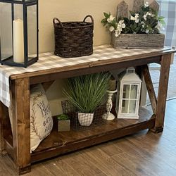 Custom entry Table / Sofa Table 