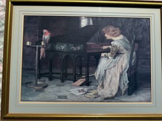 Music Lesson 1896 Painting by Francis Sydney Muschamp