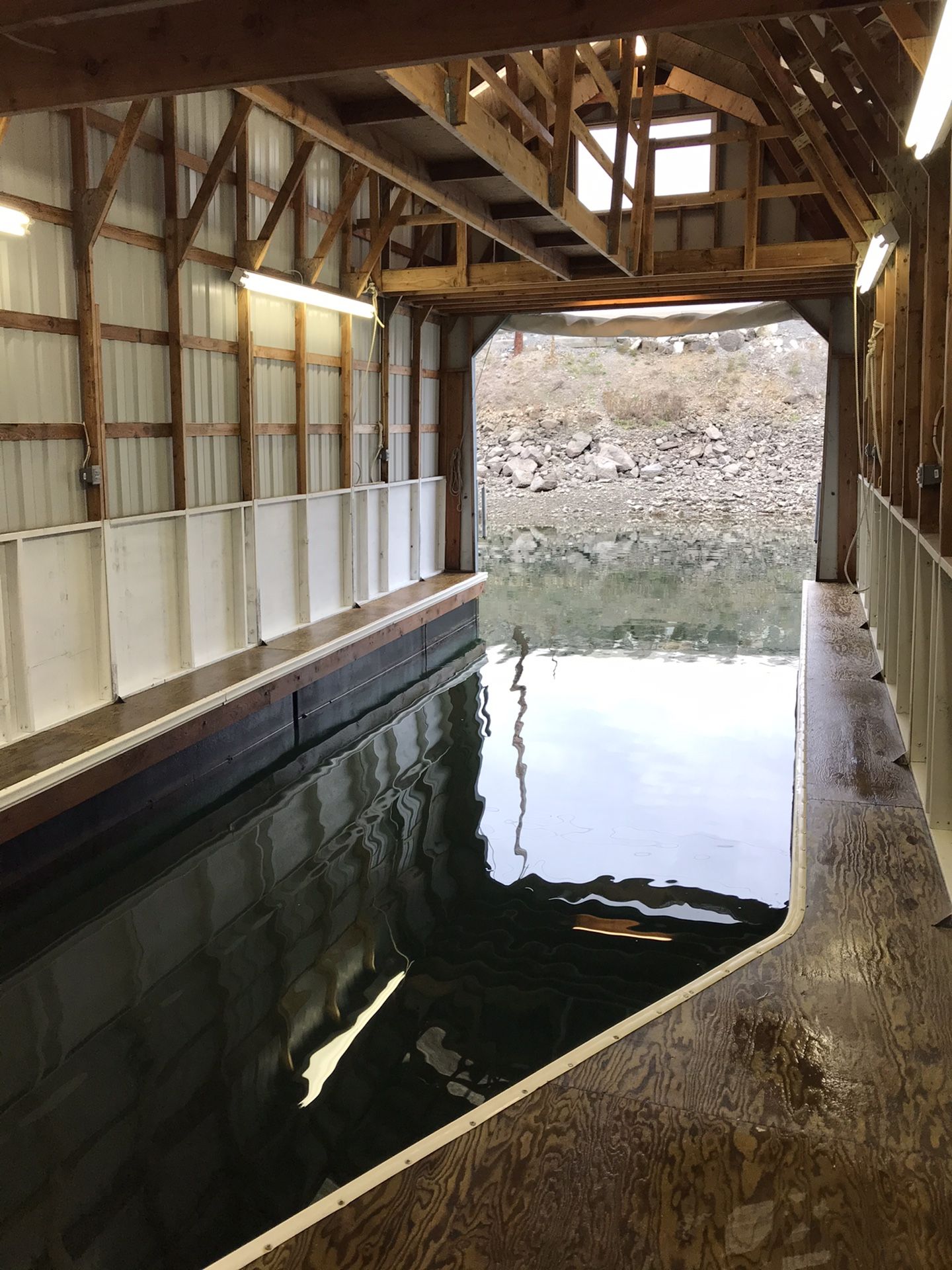 Boathouse moorage Chambers Creek