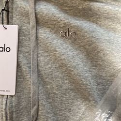 grey alo full zip Medium
