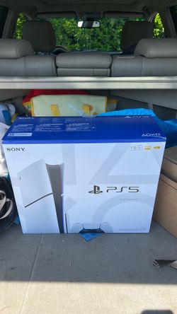 PS5 Slim Disc Edition – Like New – Opened <8 Hours – Box & Accessories – Available