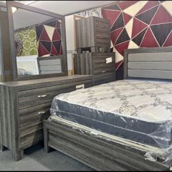 New Bedroom Set On Sale! Same Day Delivery! Free Mattress With Your Purchase! 