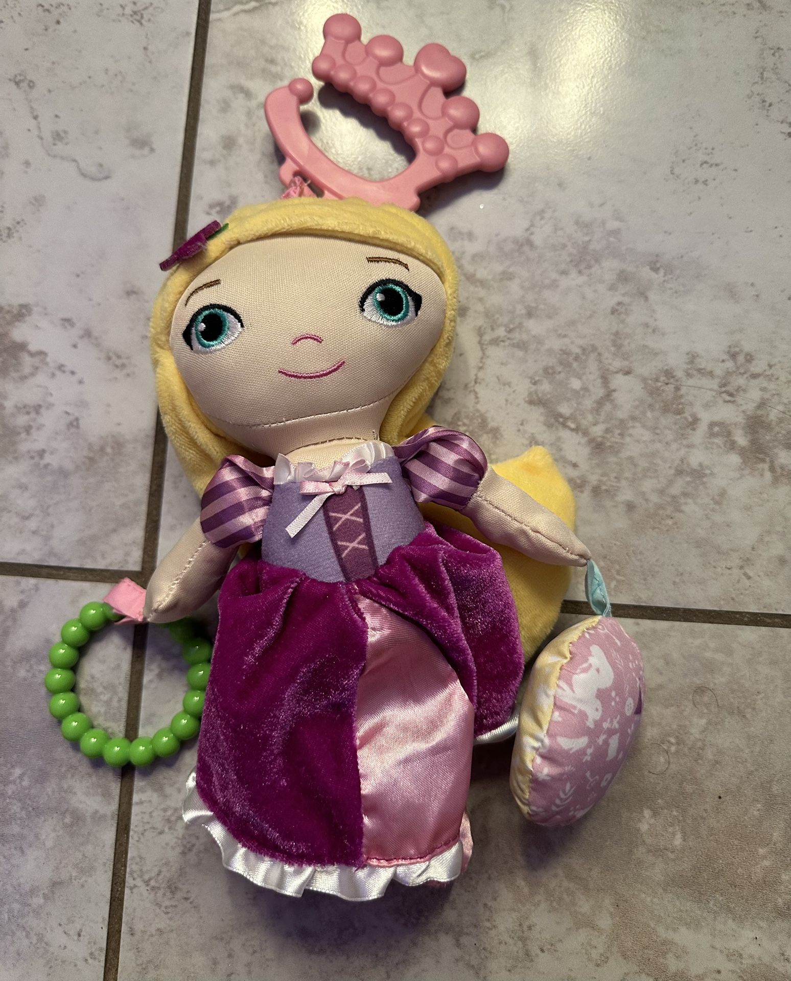Rapunzel Car seat Doll 
