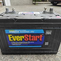 Maxx Marine & RV Deep Cycle Battery And Charger