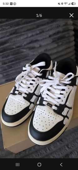 Amiri Low-Top Sneakers Black and White Amiri