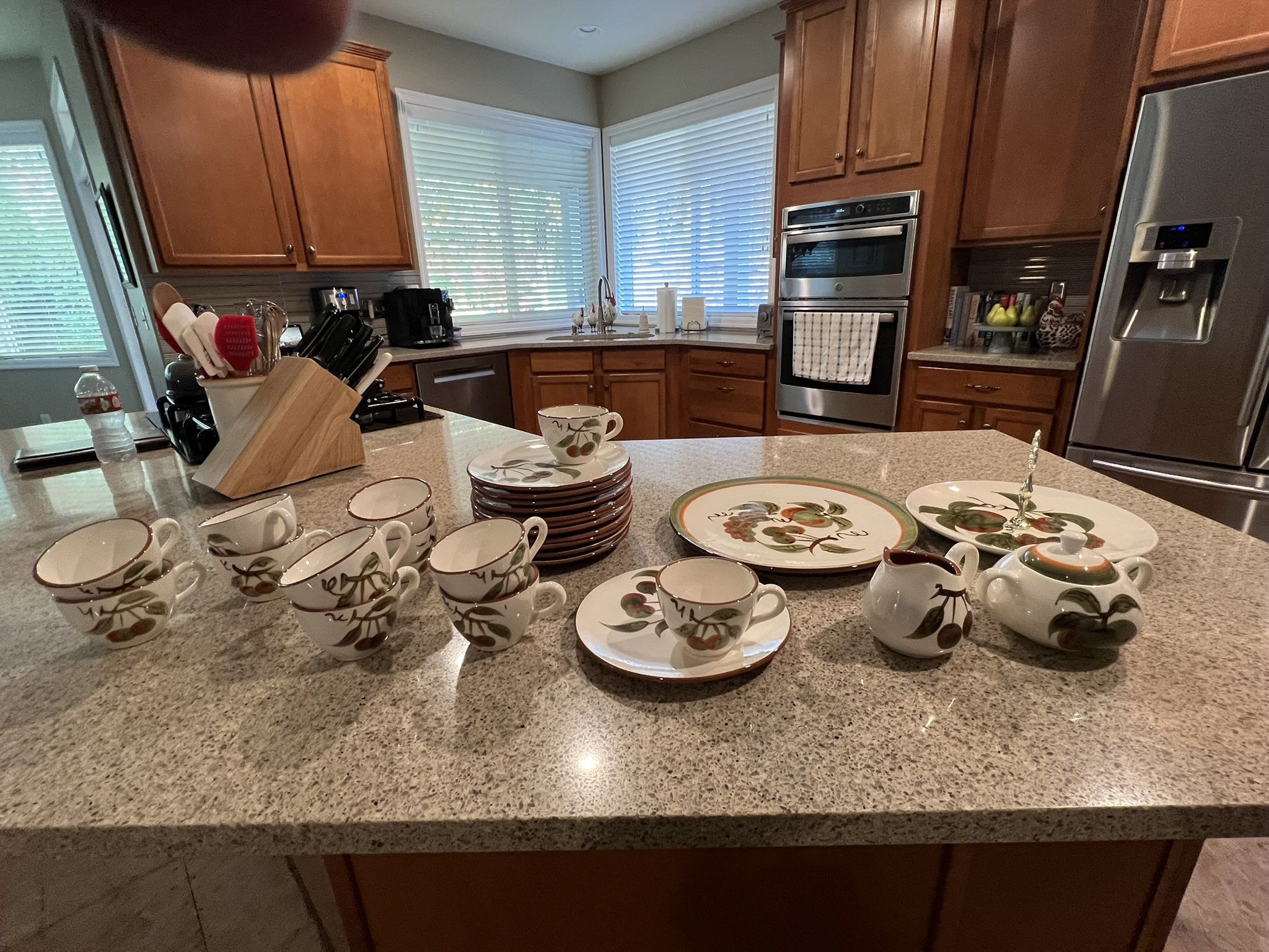 Strangel Pottery Orange Song Set Of 12