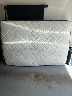 Full size frame with mattress