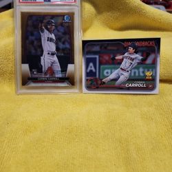 CORBIN CARROLL GOLD #73, AND ALL STARS ROOKIE 