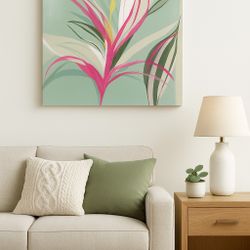 Modern Botanical Wall Art - 30x30 “ Mint Exotic” By Wynwood Studios