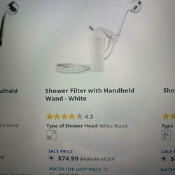 Aquasana Shower filter with handheld wand
