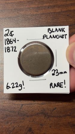 2 Cent Blank Planchet Error!. Weight ✅ Diameter ✅ Composition ✅